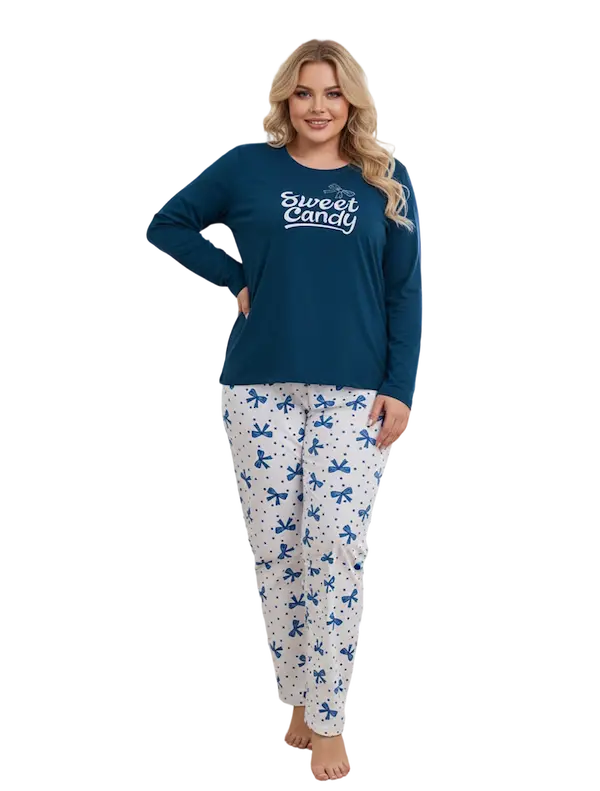 بجامة قطن بيج سايز (2) بجامة قطن بيج سايز كود 07501