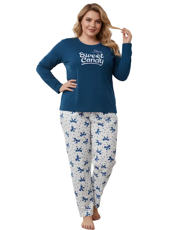 بجامة قطن بيج سايز كود 07501