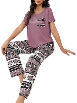 بجامة قطنية للبيت (3) بجامة قطنية للبيت كود 250153