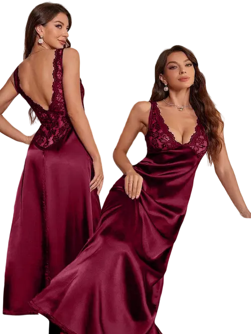 قمصان نوم ستان طويلة موديل تركى كود 5664