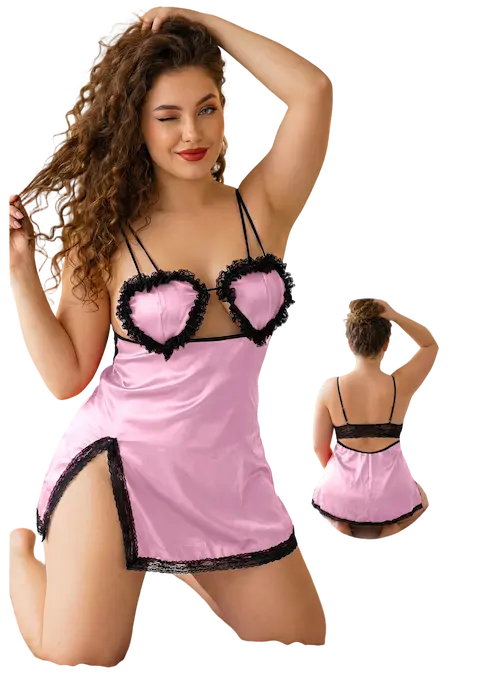 قمصان نوم ستان موديل تركى بينك قمصان نوم ستان موديل تركي كود 5663