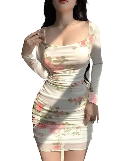 فستان مبطن قصير للعيد ابيض فستان مبطن قصير للعيد كود 465